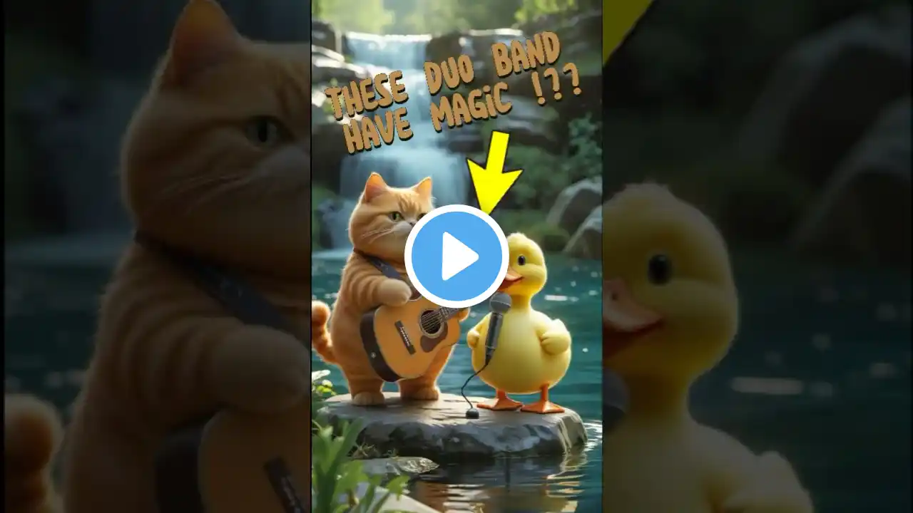 "Rocking to New Heights! Fluffy Cat & Singing Duck LEVITATE While Performing!