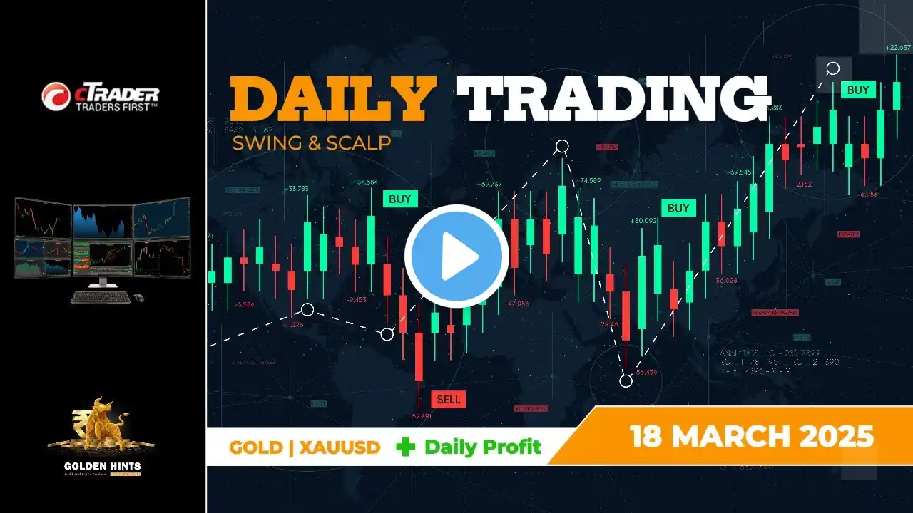 LIVE TRADING DAILY GOLD XAUUSD CHART ANALYSIS & Position 18 MARCH 2025