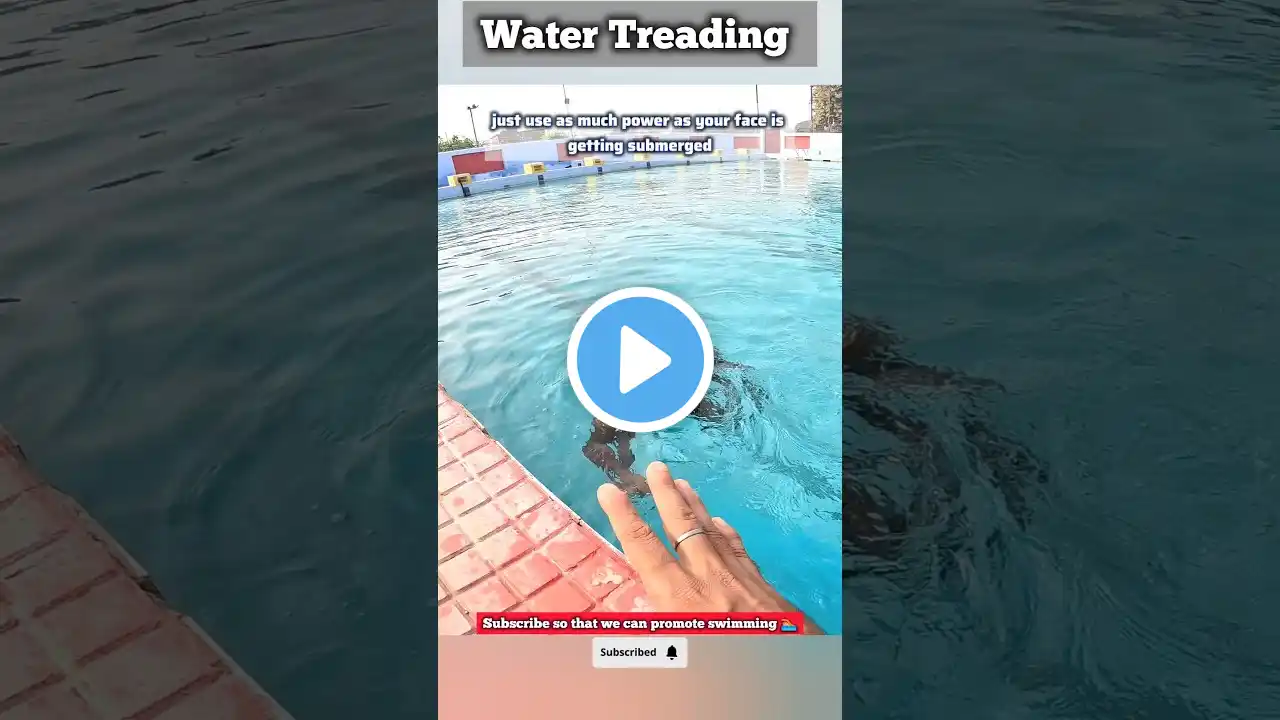 Water Treading in Deep Water Part 1 - Beginner Swim Practice #swimming #swimmingtips #swimmingpool