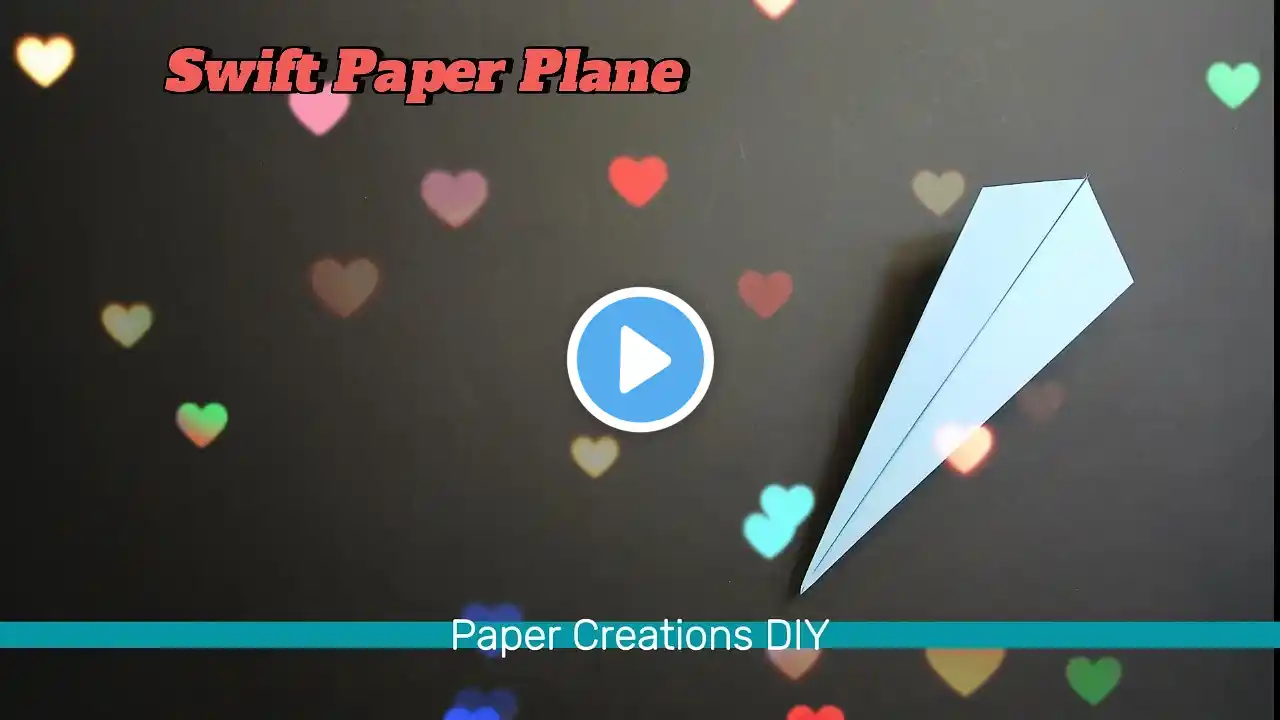 Swift Paper Plane #diy #homemadepapercraft #easypapercraft #paperaeroplane #FastPaperAirplane