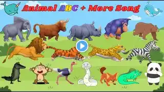 Animals ABC 8TH325 | Farm Animal Sounds Song + More Song | Kids TV