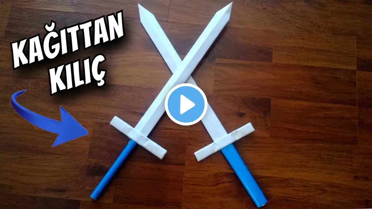 Kağıttan Kılıç Nasıl Yapılır | Kağıttan Kılıç Yapımı Kolay (How to Make a Paper Sword)