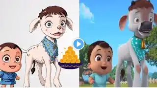 Chhota Bheem Enjoying Fun Game//  🤣 Funny drawing Meme 🏆🐮 Mighty Bheem's Playtime |#cartoon /#bheem