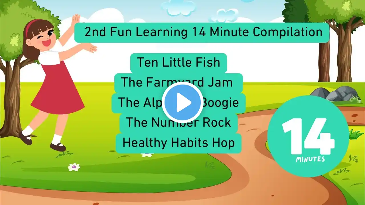 Ten Little Fish, Alphabet Boogie, Healthy Habits, Number Rock & More | Fun Kids Learning Compilation