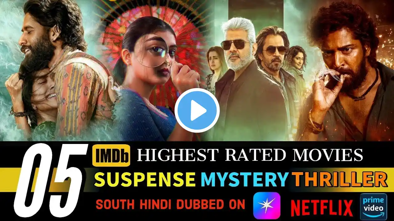 Top 5 New South Indian Highest IMDb Rated Hindi Dubbed Movies In 2025 | On Netflix Prime Video