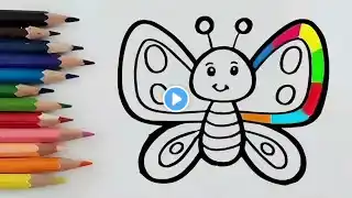 How to draw a charming butterfly