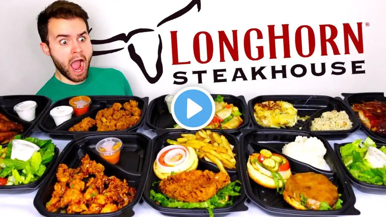 Trying LongHorn Steakhouse for the FIRST TIME! Menu REVIEW! - Appetizers, Entrees + MORE!