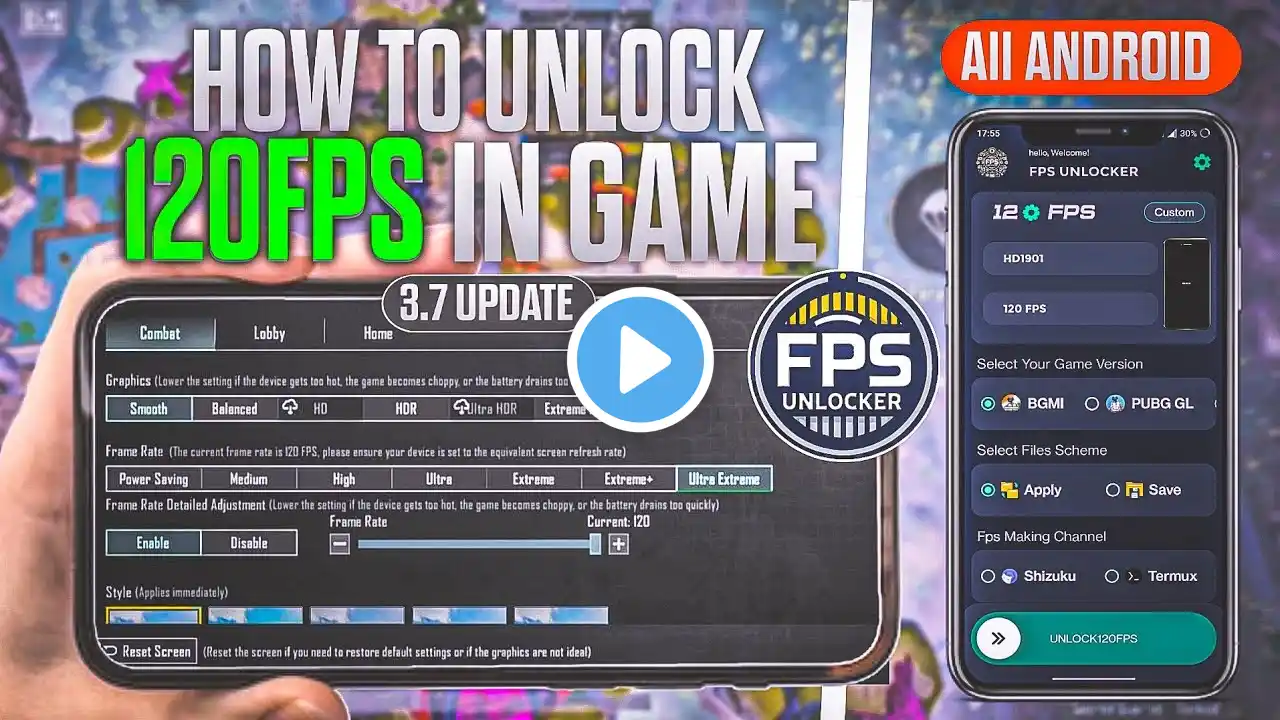 HOW TO UNLOCK 120 FPS IN GAME BGMI 3.7 UPDATE 2025 @TONYGAMINGLIVE2.0