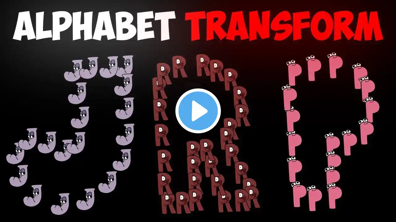 French Alphabet Lore Snakes Transformation of Letters (A-Z)