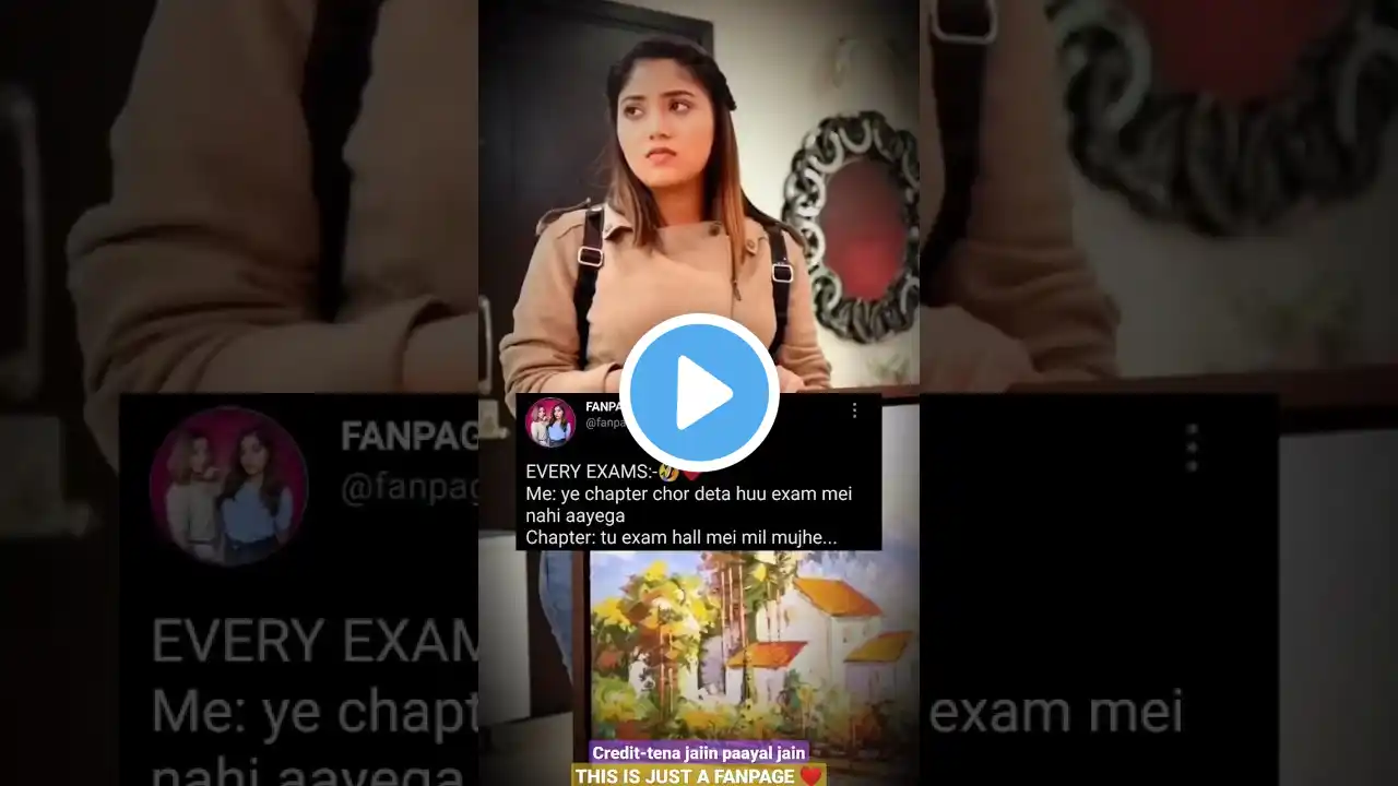 EVERY EXAMS 🤣❤️(CREDIT-TENA PAYAL JAIN)THIS IS JUST A FANPAGE❤️#shorts #youtubeshorts #short #viral