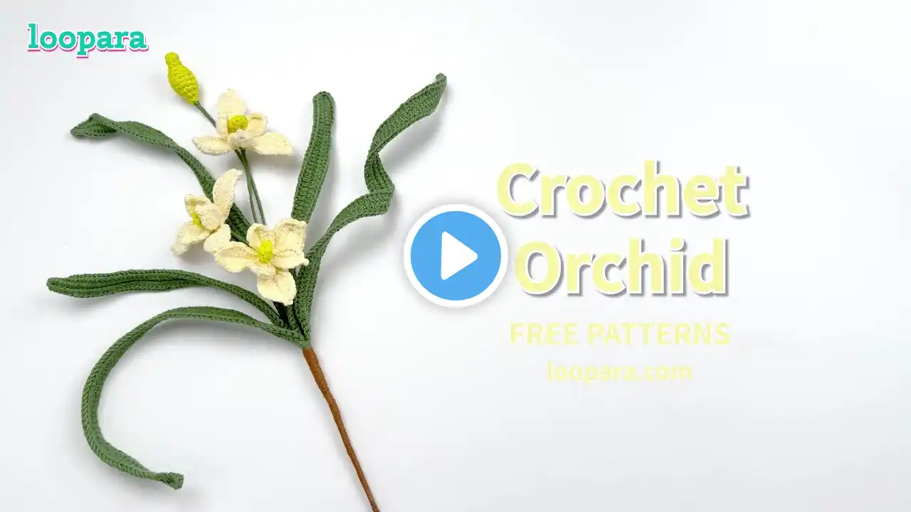 Crochet Orchid Flower - Free Pattern