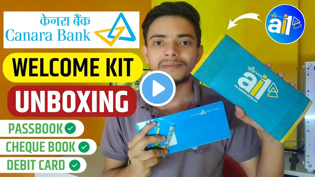 Canara Bank Welcome Kit Unboxing 2025 | Canara Bank Zero Balance Account Welcome Kit | Canara Bank