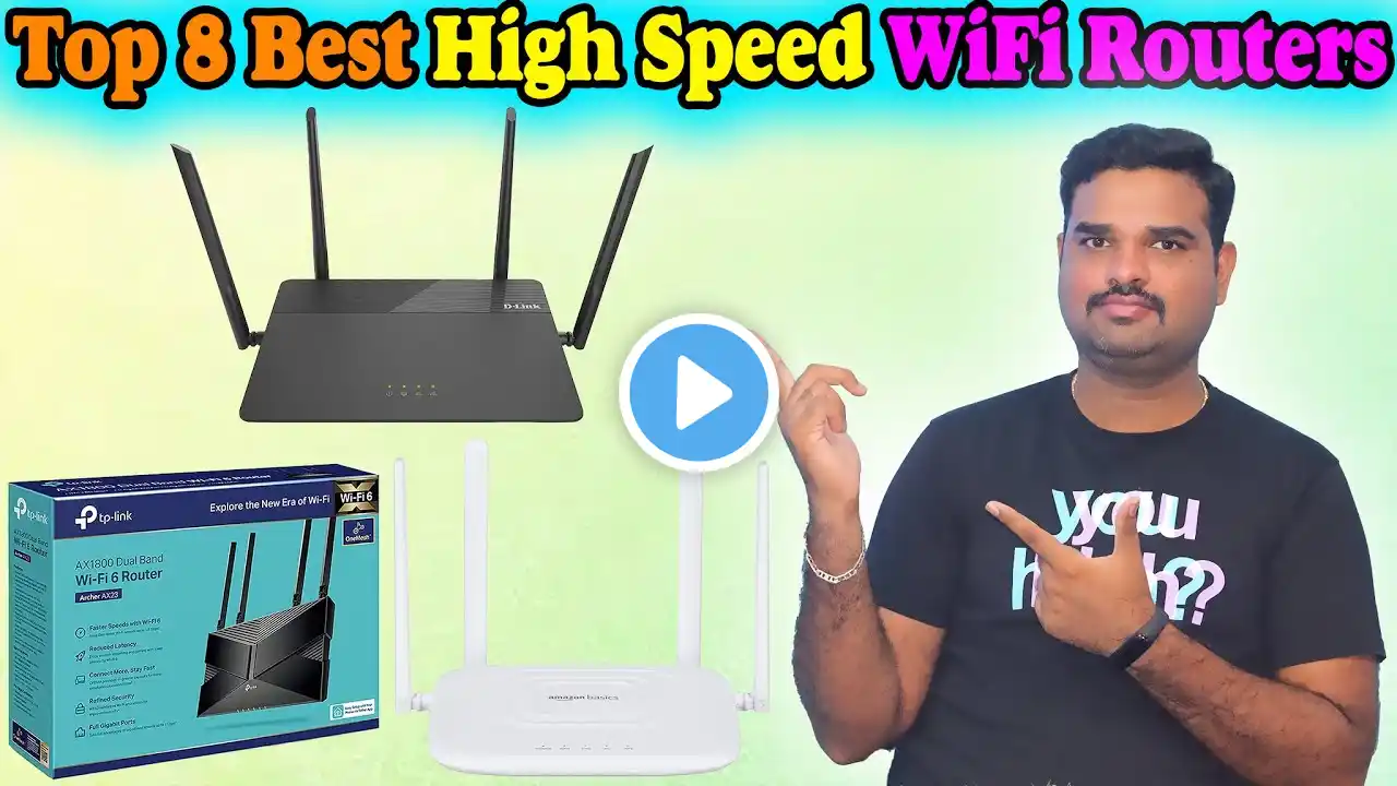 ✅ Top 8 Best WiFi Routers In India 2024 With Price |High Speed Routers Review & Comparison