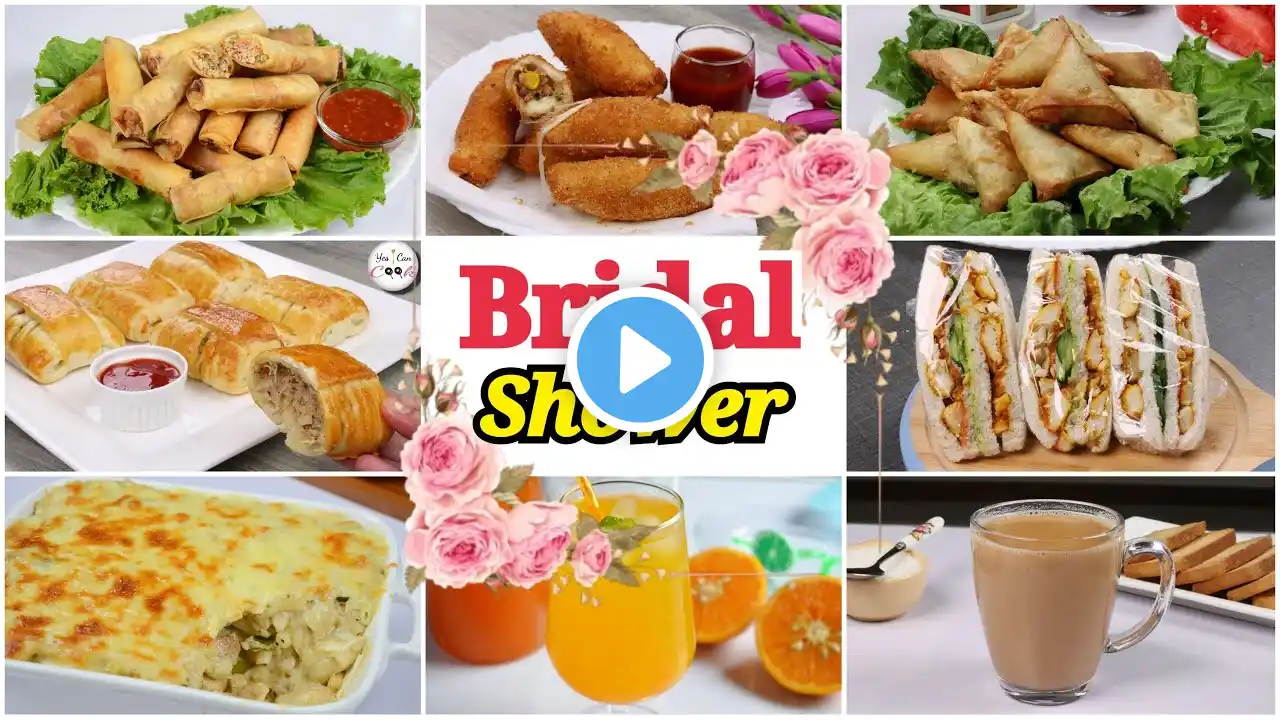 HI TEA MENU ❗️  Bridal Shower Complete Menu 2022 by (YES I CAN COOK)