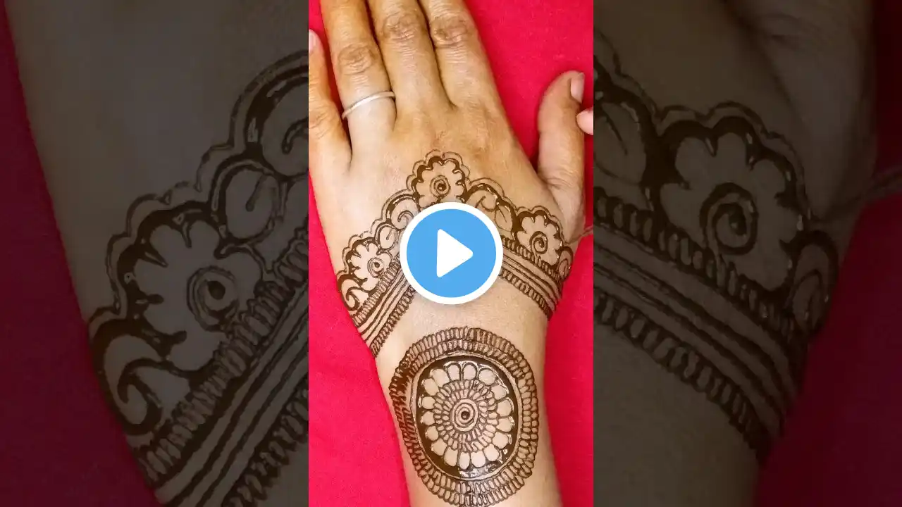 Back Hand Mehndi Design #shorts #shortsfeed #viralvideo #henna #trending #conedesigns#mehdi #yt#new
