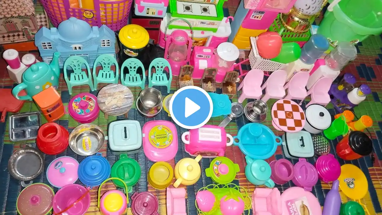5 Minutes Satisfying With Unboxing Hello Kitty Sanrio Kitchen Set | Tiny ASMR Mini Kitchen Set