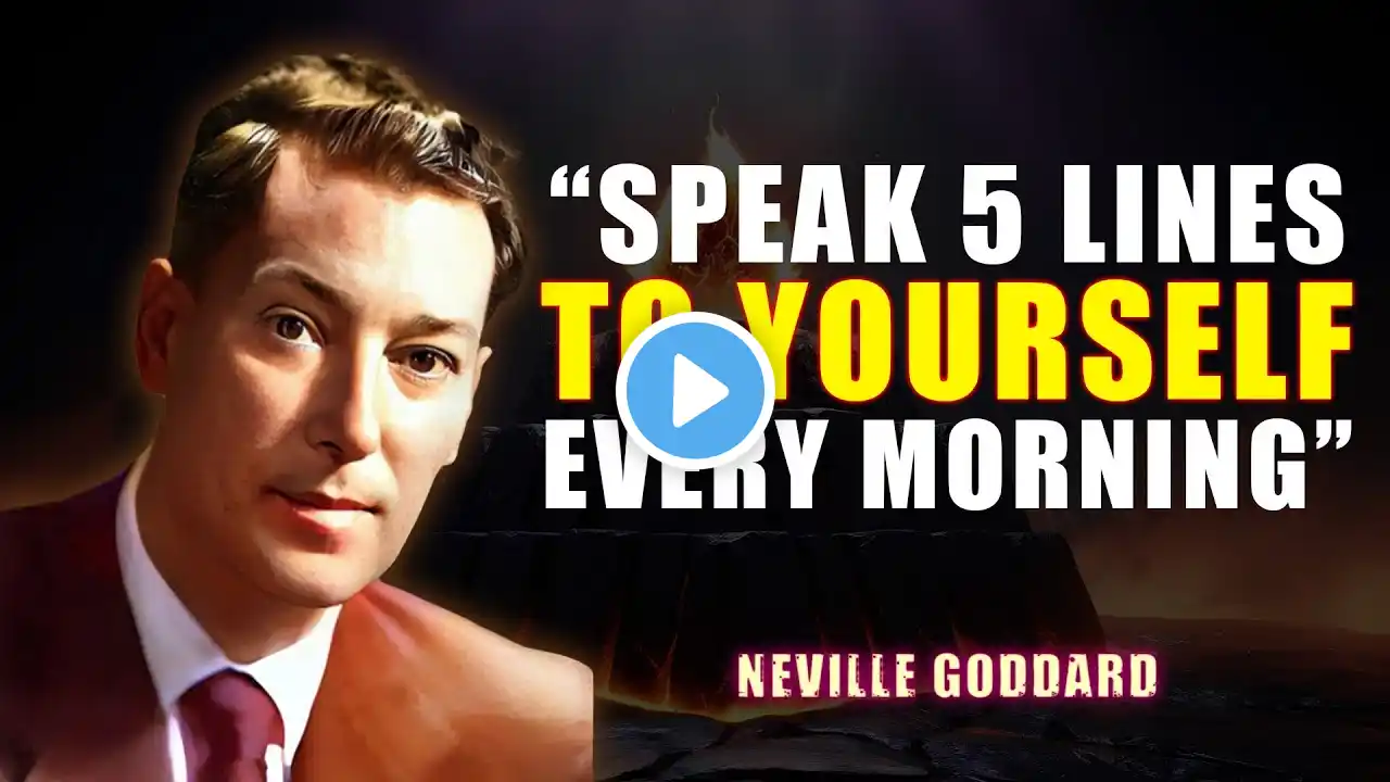 Speak 5 Lines To Yourself Every Morning (Powerful Lecture) - Neville Goddard