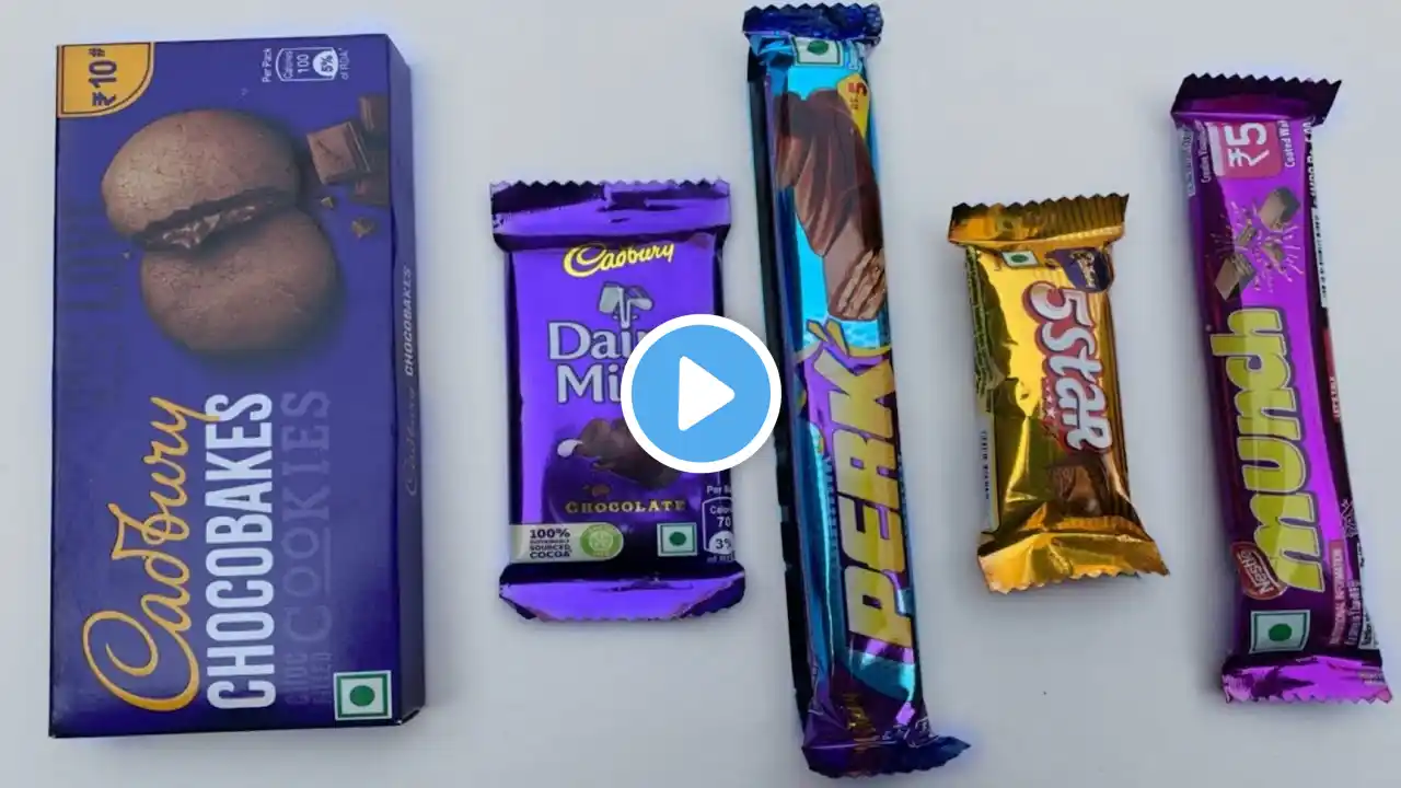 Dairy Milk 🍫VS Munch | Perk😋 , Cadbury Chocobakes Cookies 🍪