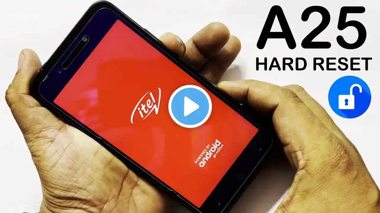 Itel A25 (L5002)  Hard Reset, Forgot Password, Pattern Unlock