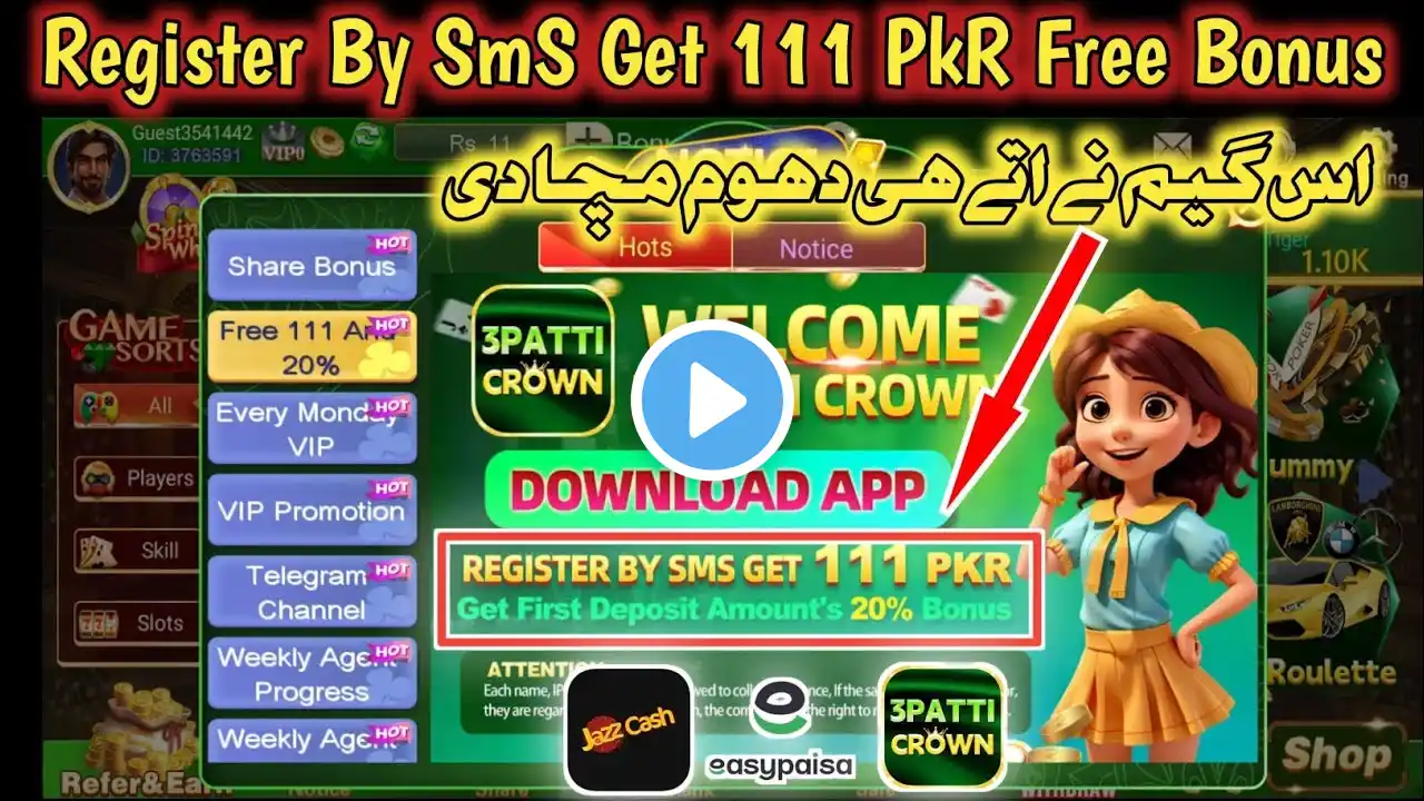 Pakistan's HOTTEST New 3Patti Game is Here 3Patti Crown!