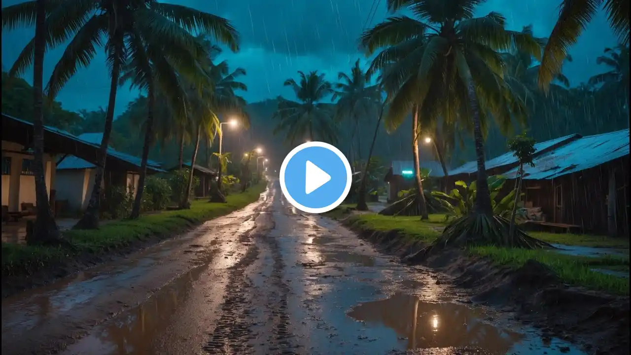 Beat Insomnia with Heavy Rain and Deep Thunder Sounds - Torrential Rain Sounds for Sleeping, Healing