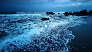 Sleep for 12 Hours Straight, Calming High Quality Stereo Ocean Sounds For Stress Relief And Sleep