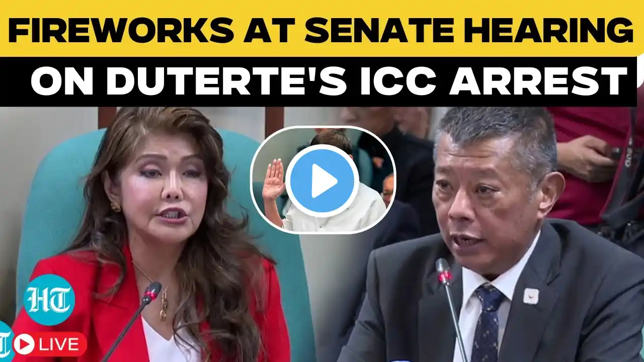 Duterte News Live | 'You Have No Right...', Fiery Clash Unfolds In Philippines Senate | ICC