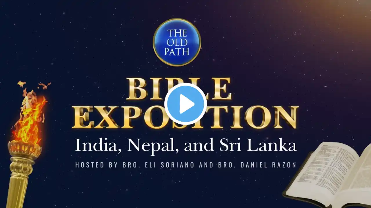 WATCH: India, Nepal and Sri Lanka Bible Exposition | August 29, 2021 at 9:30 PM PHT