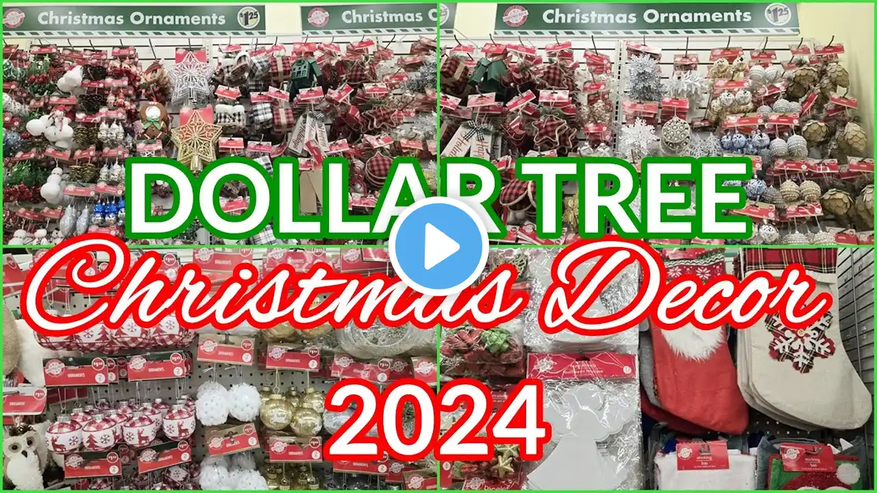 DOLLAR TREE NEW CHRISTMAS DECOR 2024 SHOP WITH ME