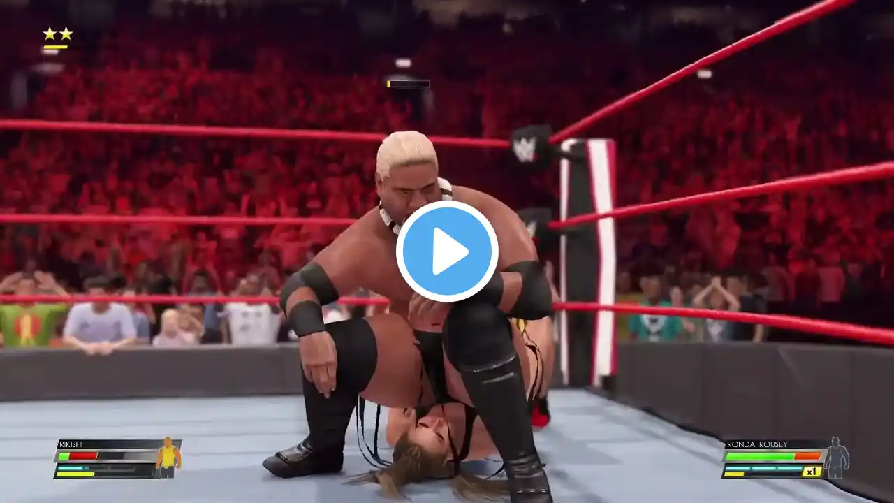 Wwe Raw Match I👊Rikishi Vs Ronda Rousey Full Fight I #wwe #srtvlive