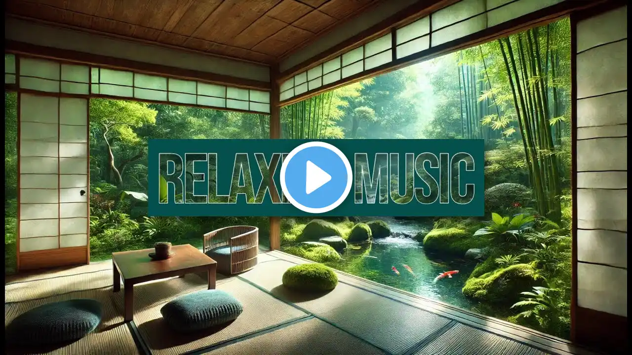 Relaxing music with flowing water sound for deep sleep & focus | Vcont Media