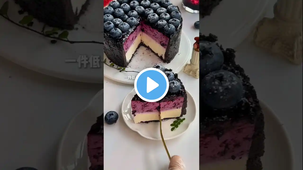 Making the blueberry cake #viral#cake