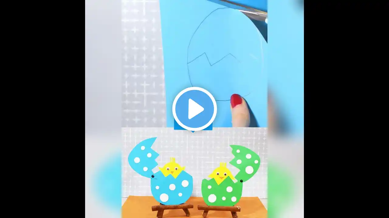 Easter Hatching chick paper craft | amazing | so easy and beautiful | #shorts #craft