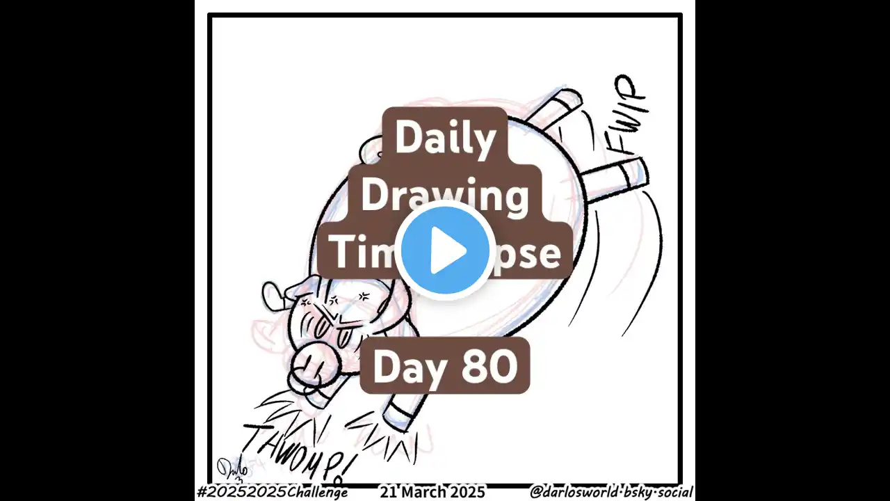 Daily Drawing Challenge - 21 March 2025 Day 80 - 2025 20-25 Challenge #drawing #dailydrawing #art