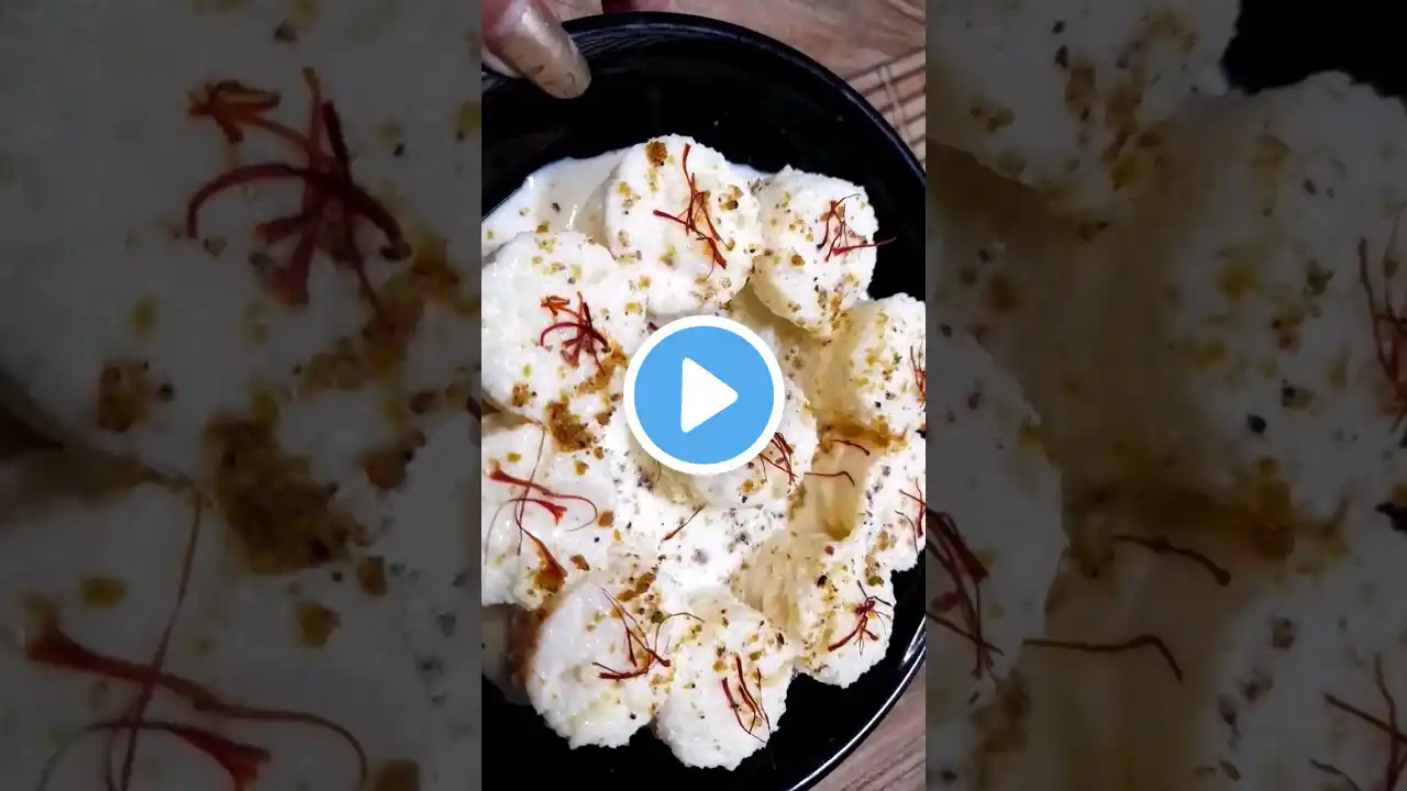 Fireless Kesar Rasmalai Recipe/Kid's Breakfast Idea #shorts #food #trending #viral #ytshorts #100