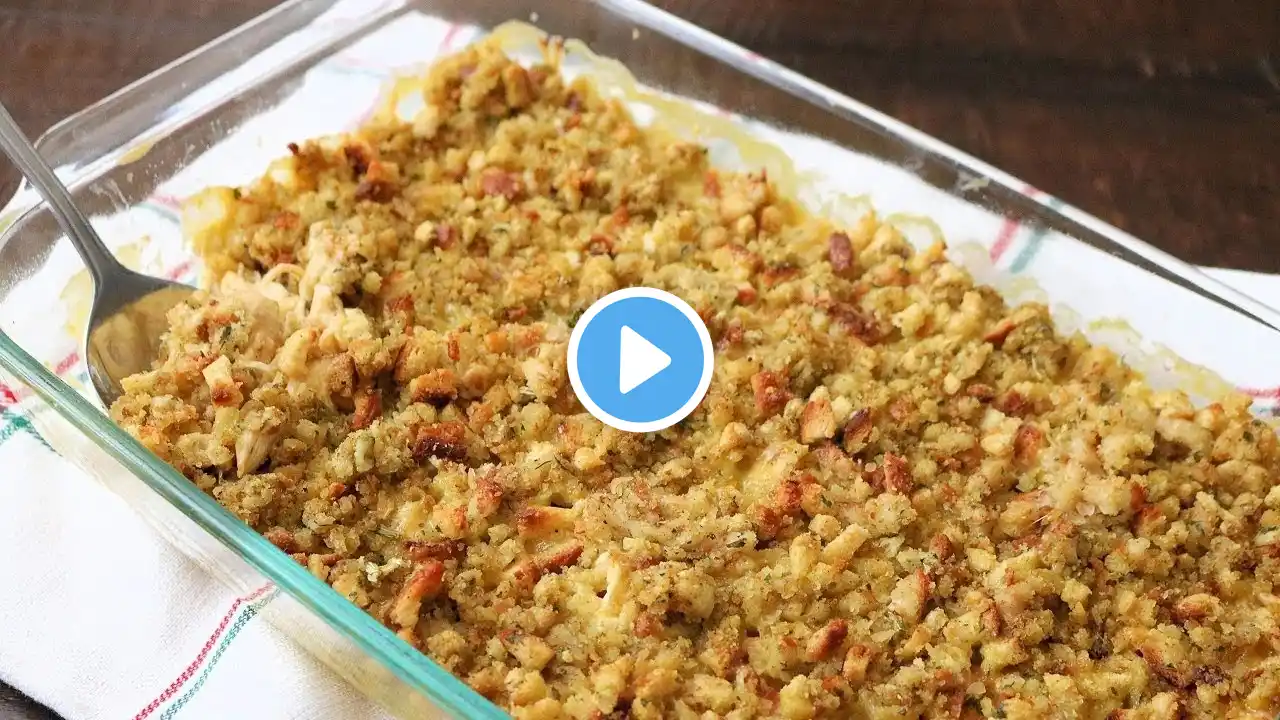 Easy Chicken and Stuffing Casserole Bake with Stove Top Stuffing (So Delicious!)