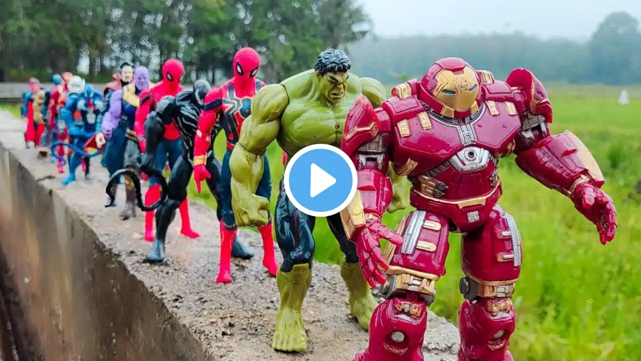 AVENGERS SUPERHERO STORY, SPIDER-MAN 2 VS HULK SMASH, THANOS, CAPTAIN AMERICA, SUPERMAN, BATMAN