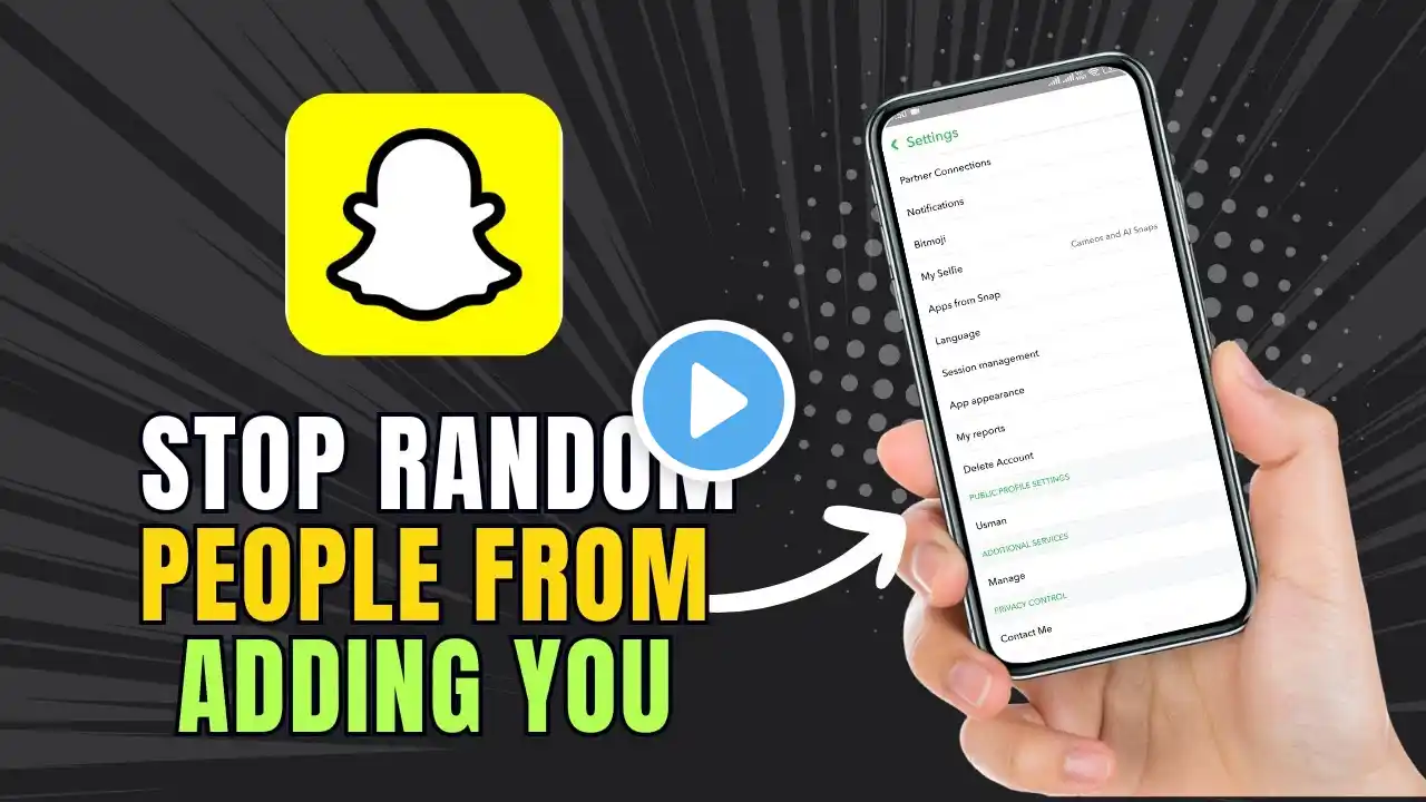 How To Stop Random People From Adding You On Snapchat