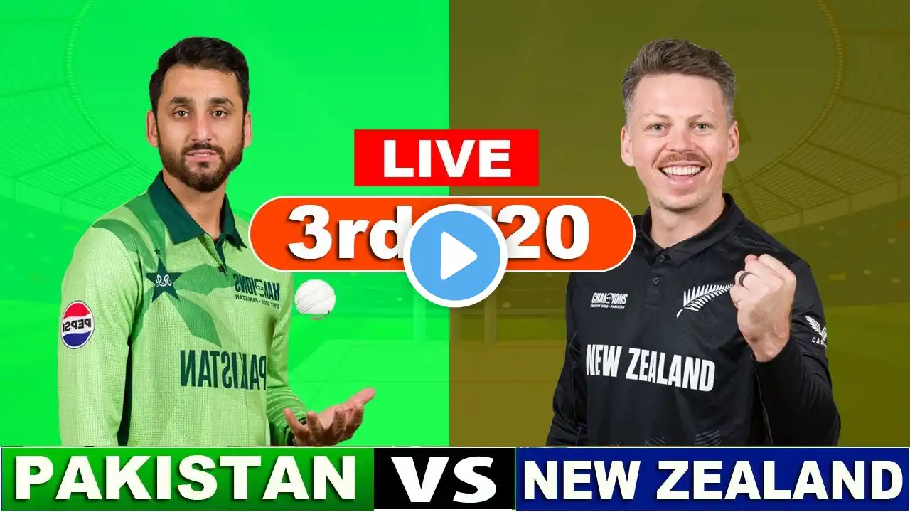 Live PAK Vs NZ T20 Match Score | Live Cricket Match Today | PAK Vs NZ live 2nd innings last 5 ove