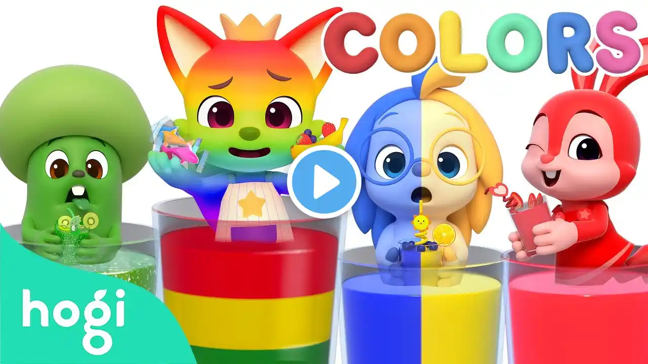 [NEW✨] Learn Colors with Rainbow Juice 🌈 🍹｜Colors Song｜Colors for Kids｜Hogi Colors｜Hogi Pinkfong