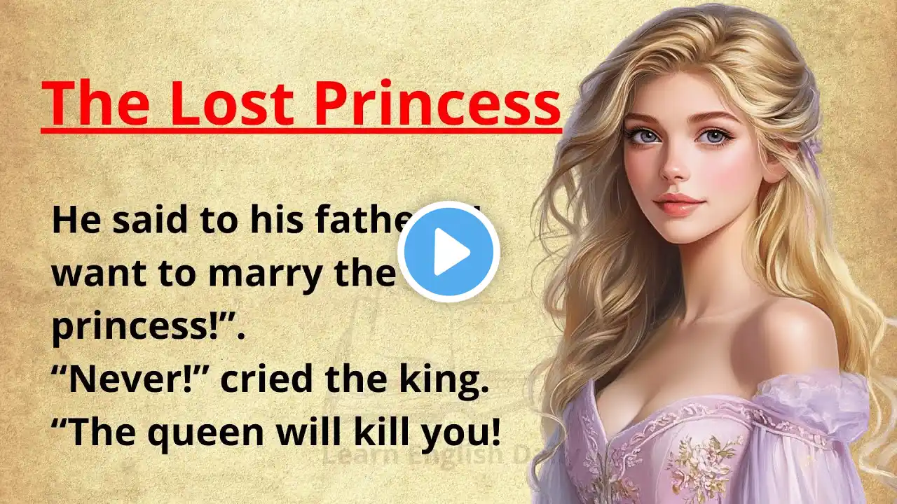 THE LOST PRINCESS - English Listening Practice ⭐ Learn English with Stories Level 1 ⭐ Graded Reader