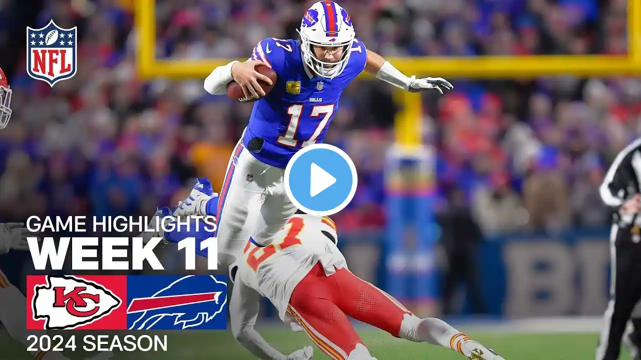 Kansas City Chiefs vs. Buffalo Bills | 2024 Week 11 Game Highlights