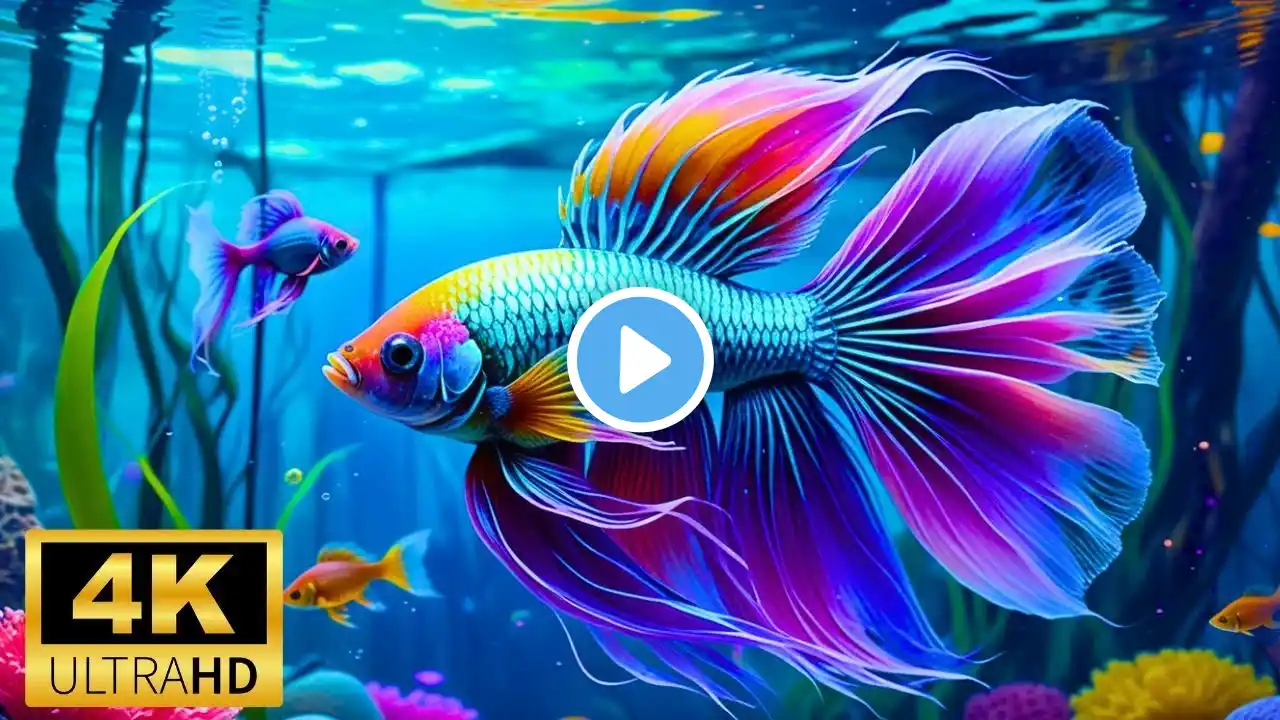 24 Hours of Beautiful Coral Reef Fish 4K (Ultra HD) – Relaxing Ocean Fish with Soothing Music"