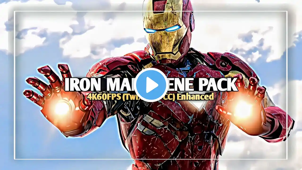 Iron Man (Avengers) Scene Pack | 4K60FPS (Twixtor + CC) Topaz Enhanced | #ironman #marvel #avengers