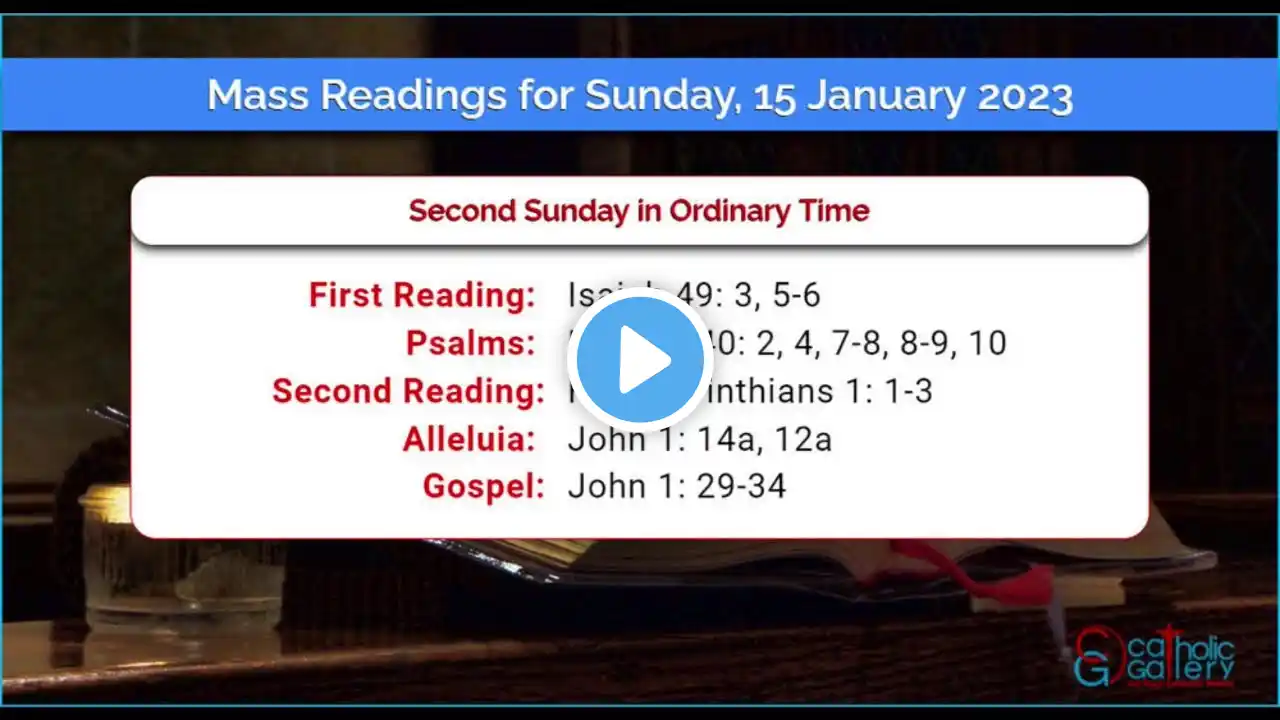 Consolata Shrine Live  15/01/2023  5:00 PM, 2nd Sunday Ordinary Time Year A