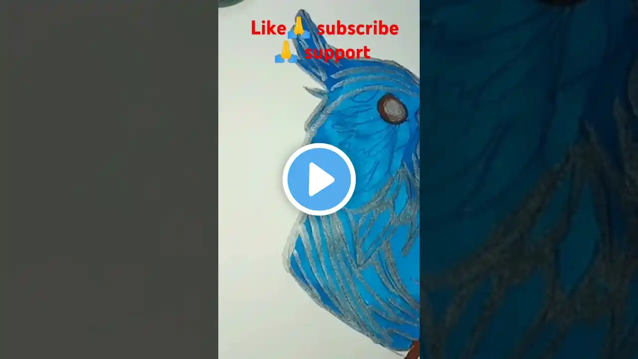 How to draw parrot with number 2 #shorts #youtubeshorts #artsroom