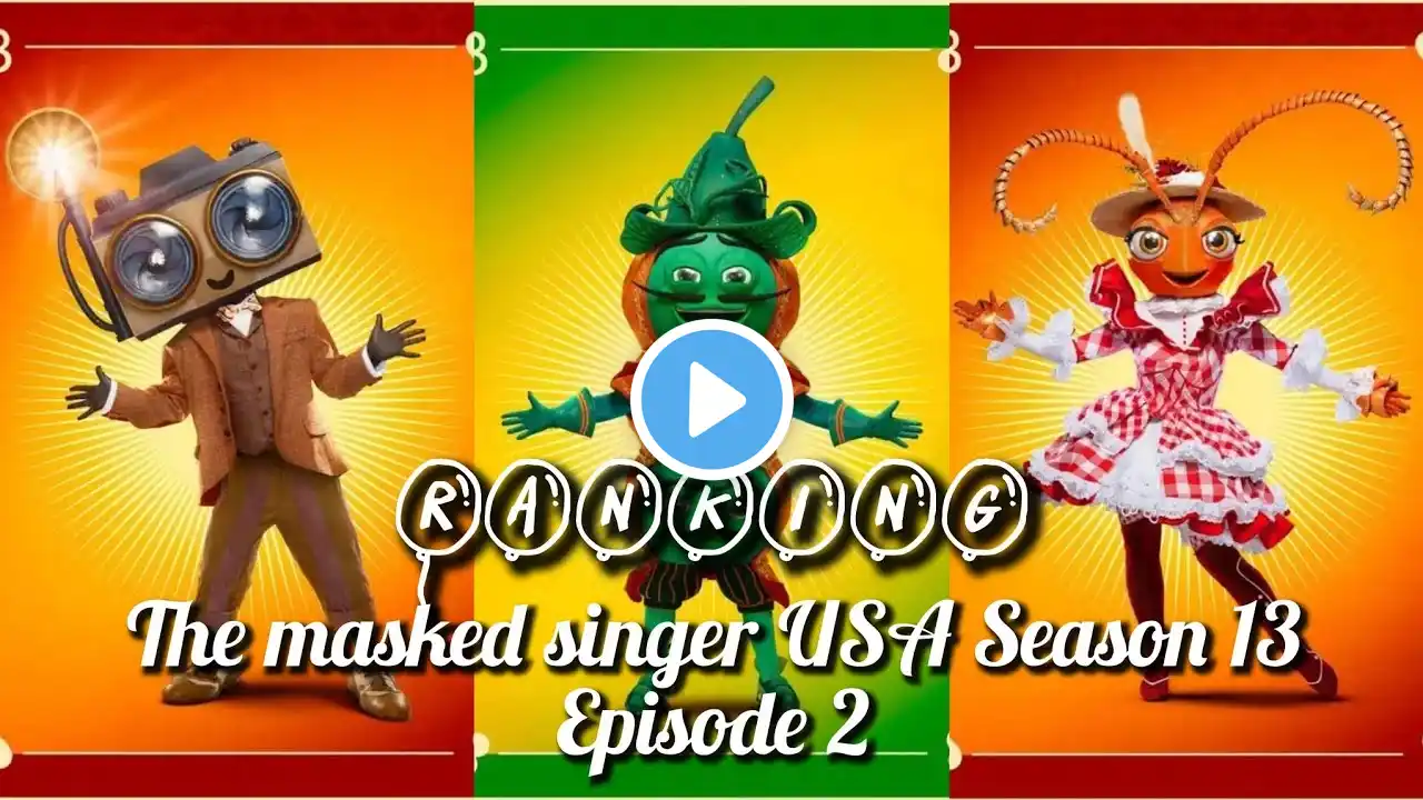 The Masked Singer USA Season 13 Episode 2 Ranking