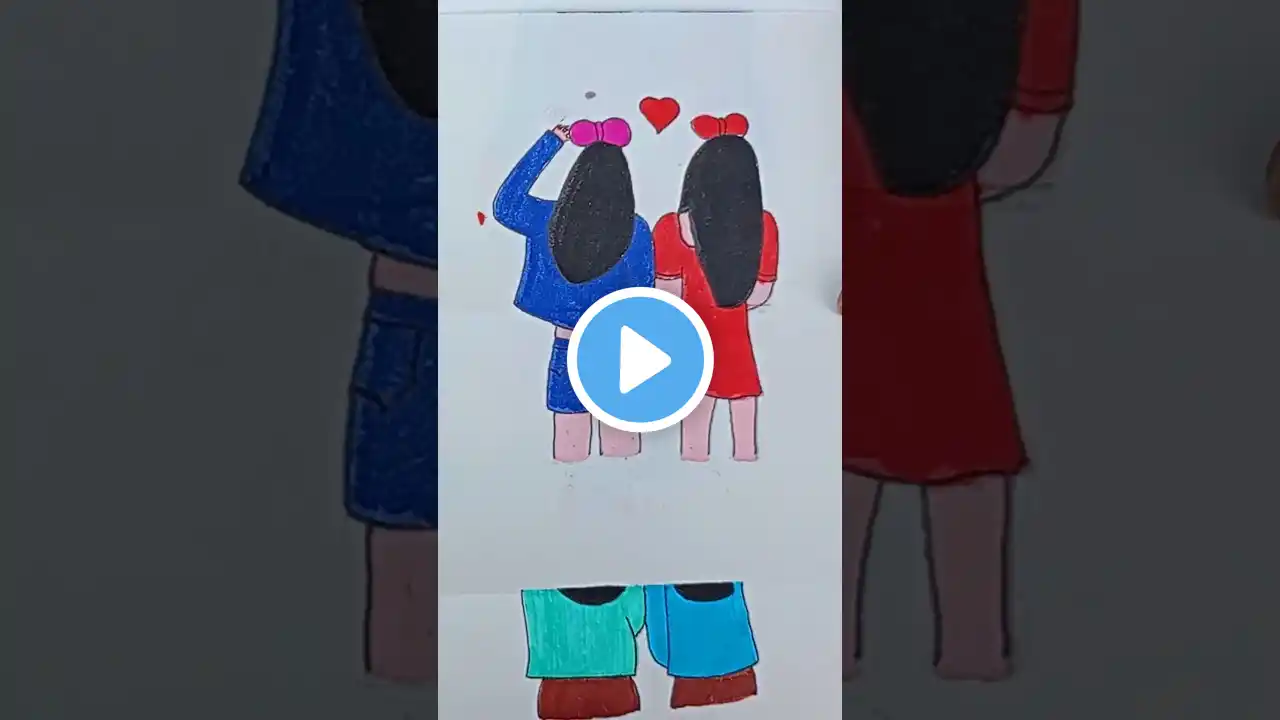 🥰❤️Happy Friendship day💝🫰 #shorts #friends #friendship #bestfriend #art