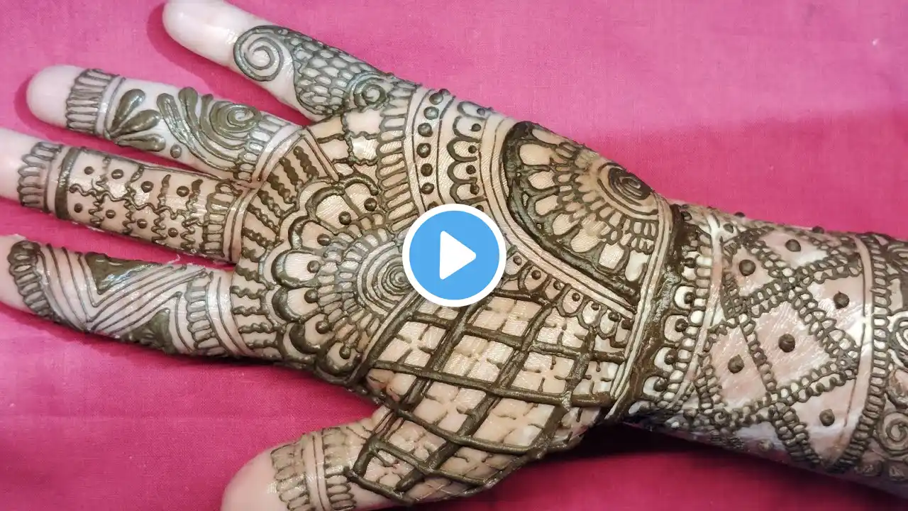 simple  mehandi design|🥰 bharwa hand mehndi design| new latest mehndi design#viralvideo #hennadisign