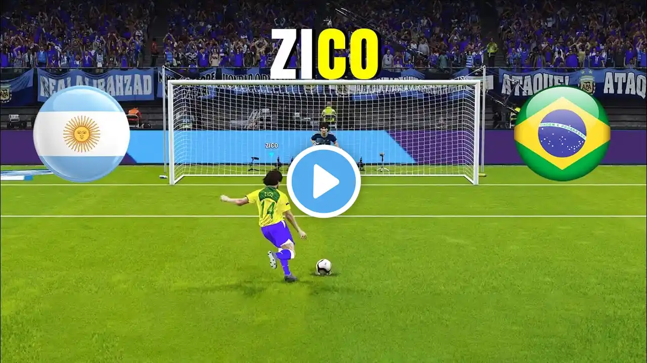 🎯ARGENTINA VS BRAZIL | LEGENDARY | PENALTY SHOOTOUT